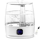 TASIGOK Humidifiers for Bedroom Home, 6L Cool and Warm Mist Air Humidifier for Large Room Baby Nursery, 50H Easy Clean and Top Fill, Quiet with Ultrasonic, Essential Oils, Auto Mode, for House, Plants