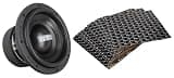 Sundown Audio SA-10 V.2 D2 Bundle: 10 in 2500-Watt Peak/1250-Watt RMS Dual 2-Ohm Car Subwoofer, RockMat 37-15 37 Sq Ft 1.5MM Sound Vibration Deadener Kit, 2-Items