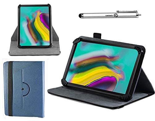 Navitech Blue Case with 360 Rotational Stand & Stylus Compatible with ACEPAD A121 10.1" Tablet