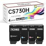CS730H Ultra-high capacity Toner cartridges 4 Pack,with chip 22000page