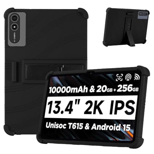 Case for BNCF BPad 13.4-Inch Tablet – Shockproof Silicone Protective Cover with Kickstand, Drop-Resistant Business Style (Black)