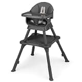 JOYMOR 7 in 1 Baby High Chair for Babies and Toddlers, Convertible Baby Feeding Chair Booster for Eating,Foldable and Portable Highchair with Removable Tray，Activity Table for Toddlers & Infants, Gray