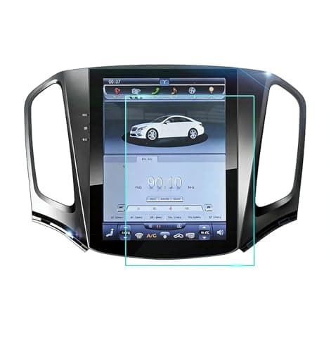 2 Pack Glass Screen Protector for 9.7 inch Vertical style Car Android screen Multimedia for Tesla style screen