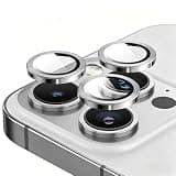 SHSJYA 9H Tempered Glass phone Lens Protector Film, for iPhone 11 / 11Pro / 11Pro Max, HD Clear Anti-Scratch Anti-Fingerprint Ultra Thin Bubble Free phone Lens Film (Silver,for iPhone 11Pro Max)