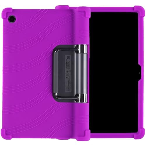 Juaupepo Soft Silicone Case for Lenovo Yoga Tab 11" YT-J706F, Shockproof Protective Cover with Thickened Cornors Kids Friendly (Purple)