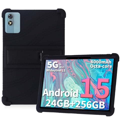 HUKWIMO Case for Relndoo T901, 11inch, Soft Silicone Shockproof Tablet Cover, Shockproof Rugged Protective Case, Full Body Protective Anti-Scratch Flexible Bumper (Black)