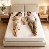 Fiberglass Free Queen 10 Inch White Memory Foam Mattress Medium Firm Cooling Foam for All Body Types