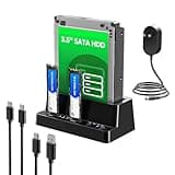 M.2 NVMe SSD Cloner and Duplicator, 3 Bay Hard Drive Cloner Dock for M.2 NVMe SSD and 2.5"/3.5" SATA HDD, Hard Drive Docking Station, Tool-Free Hard Drive Reader