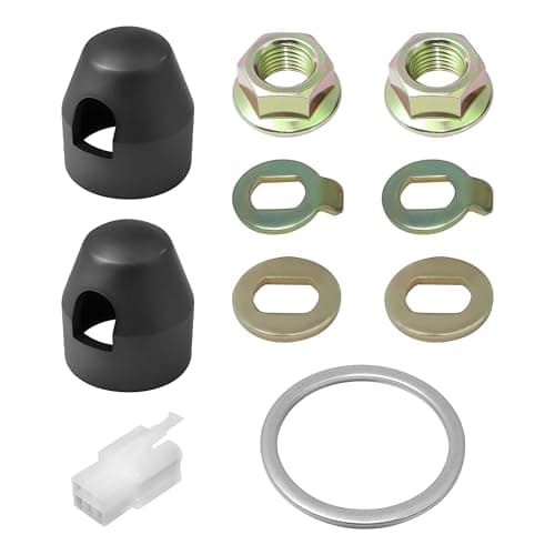 CuraceQ E-Bike Hub Motor Nuts M14 for 250W-500W Motors, Electric Bicycle Hub Motor Nut Set Includes 14mm Shaft Screw Cap Washer/Spacer/Nut Cover