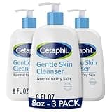 Cetaphil Gentle Cleanser, Hydrating Face & Body Wash, Sensitive, 8 oz, 3 ct