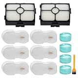 HZ3002 Filter Replacement & Odor Neutralizer Cartridge for Shark HZ3002 HZ3000 HZ4001AMZ HZ4002 Stratos Ultralight Corded Stick Vacuum Cleaner,Replace Parts XFFKHZ3000 XHFHZ3000,Filter and Odor Set