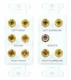 Legrand - OnQ 5.1 Home Theater Outlet Straps, Home Theater Connection Kit with Home Theater Strap and Cable Access Strap, White, 1 Count, F9004WH
