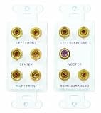 Legrand - OnQ 5.1 Home Theater Outlet Straps, Home Theater Connection Kit with Home Theater Strap and Cable Access Strap, White, 1 Count, F9004WH