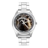 NTVOWPZO Three-Hand Analog Stainless Steel Watches for Men Easy Reader
