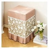 WGEDDP French Style Safe Cover Disguise, Wateproof & Anti-Scratch Box Dust Covers with Lace Trim & Hidden Zipper, Decor Cabinet Cover for Various Equipment/Bedside Table(Style 4,36" Hx30 Wx30 D)