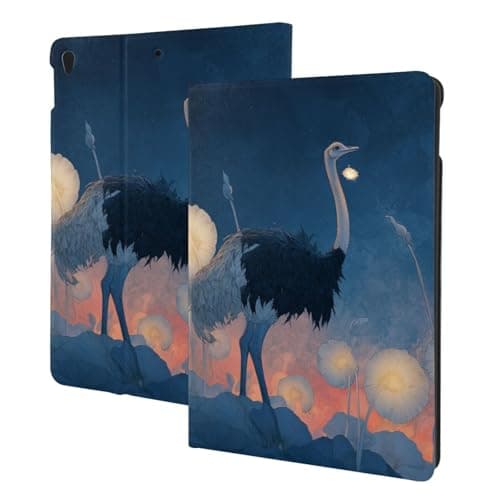 IYOVI case for ipad,Ostrich Art Print Protective Shockproof Cover, Ipad Air3 10.5"