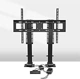 TV Bracket, Tv Motorized Lift, Tv Lift Mechanism with Remote, Dual Motor Lift Stroke 120cm/47.2inch for 55" to 90" TVs Up to 90kg/198lb TV Mount TV Stand