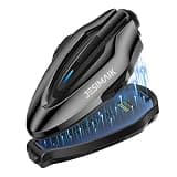 JESIMAIK Motorcycle Helmet Bluetooth Headset, 10-Rider Mesh Helmet Communication System, Anti-Theft Magnet Mount, 23H Battery Life, Glove-Friendly Anti-mistouch Intercom, Music Sharing, Black,(1 Pack)