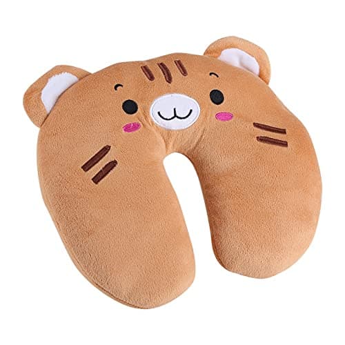 ZAWELIYO UShaped Pet Travel Pillow, Soft PP Cotton Headrest Pillow for Resting in Office, Car, Cute for Friends and Family (#3)