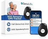 Seculife Medical Alert System for Seniors with GPS Tracker, Fall Detection, SOS Button, Two-Way Calling, Caregiver App and Geofence Alerts. Life Alert Necklace, USA Coverage