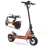 VELOFLOW Electric Scooter, 10" Off-Road Tire, 1000W Powerful Motor, 9/15/21/28MPH, 28 Miles Range, 13Ah Large Battery, Triple Spring Shock Absorber, Folding Commuting Electric Scooter for Adults