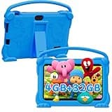 YQSAVIOR Kids Tablets, Android 12 Tablet for Kids, 4GB RAM 32GB ROM Toddler Tablet 7 inch IPS Screen, Parental Control, 2+5MP Dual Camera, Shockproof Case for Educational Games, Blue