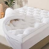 WhatsBedding 5 Inch Memory Foam Mattress Topper Queen Size, Supportive Fluffy Shredded Memory Foam Filled Pillow Top, Extra Soft Bed Topper with Deep Pocket, 60x80 in