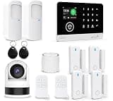 TUGARD WIFI/2G Wireless Home Alarm with 1080P Indoor WiFi Surveillance Camera, Home Alarm System with App Alert, Compatible with Alexa and Google