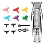 Mens Hair Clippers, Electric Men's Trimmer Professional USB Rechargeable Clipper LED Display