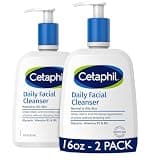 Cetaphil Daily Facial Cleanser, Oily & Combination Skin, 16 fl oz, 2 ct