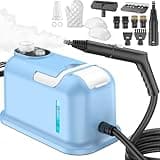 54.1oz Heavy Duty Steam Cleaner, 10s Rapid Heating Handheld Steamer for Whole Home, Car, Grout & Tile – Chemical-Free Pressurized Steam for Floors, Kitchen, Upholstery with 15 Accessories