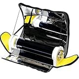 Portable Solar Oven - Solar Cooking, 4.5l/1.2gal Capacity For 4-5 Person Solar Grill With Thermomete, Portable Solar Oven Bbq Cooker, Easy-To-Use Design Suitable For Outdoor Hiking, Fishing, Camping
