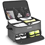 YOREPEK 2 Layer Golf Supplies Trunk Organizer, Sturdy Car Trunk Storage Storing All You Golfing Gear In One, Golfing Gear Locker for Car or Truck, Golf Accessories For Men, Gifts For Golfer, GERY