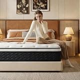 Queen Mattress, 12 Inch Hybrid Queen Mattress in a Box, Medium Firm Memory Foam mattress, with Individual Pocket Springs, Upgrade Zoned Support, Motion Isolation&Pressure Relief, CertiPUR-US