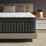CRYREINA Full Size Mattress, Full Mattresses in a Box 12 Inch, Hybrid Mattresses with Individually Pocket Spring for Pressure Relief, Medium Firm, Breathable