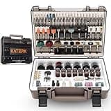 Katerk 420PCS Rotary Tool Accessories Kit Universal Drill Bit Tool Set Fits Dremel Rotary Tool 1/8" Shanks for Easy Cutting, Sanding, Polishing, Carving, Grinding, Sharpening, Drilling, Engraving