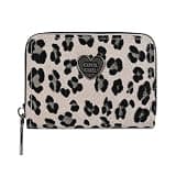 OLREDI Small Wallet for Women, Zip Around Accordion Wallet with 9 Card Slots, Compact Credit Card Holder, Mini Zipper Wallet, Leopard Print Travel Wallet Ash Leopard
