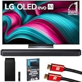 LG 65 Inch C5 Series OLED evo 4K UHD Smart webOS TV (2025) OLED65C5PUA Bundle with HW-Q600F 3.1.2ch Soundbar and Subwoofer, 2X HDMI Cable and Deco Gear Home Theater Beginner's Guide