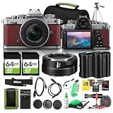 Nikon Zfc Mirrorless Camera with NIKKOR Z DX 16-50mm f/3.5-6.3 VR Lens, 20.9MP DX, 4K Video, Crimson Red Bundle with Rode Ultracompact on Camera-Mount Microphone + FTZ II Mount Adapter + More
