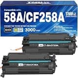 CF258A 58A Toner Cartridge Black M404n Compatible for HP 58A CF258A 58X CF258X Toner for HP LaserJet Pro M404n M404dn M404dw M404 MFP M428fdw M428fdn M428dw Printer Ink High Yield 2 Pack with Chip