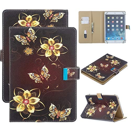 Hfly Universal Case Suitable for Samsung Galaxy Tab A 10.1 Case SM-T510/T580/P580, Flip Kickstand Protective Cover with Card Slots Case for Galaxy Tab A 10.1" [LQJI]
