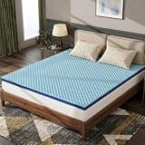 3 Inch King Mattress Topper - Reversible Medium Firm Memory Foam Bed Pad with Cooling Gel Egg Crate - Motion Isolation & Joint Support