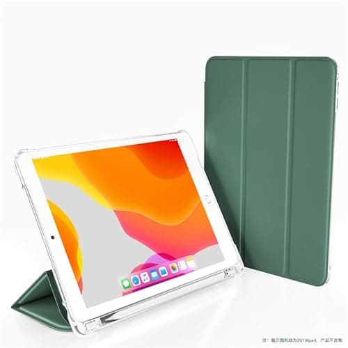 Case for Lenovo Pad Plus 11.5inch 2023 with Pencil Holder Smart Cover Protective Shockproof with Clear TPU Back Shell(Dark Green)