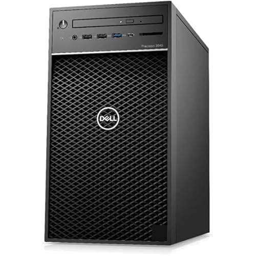 Dell Precision 3640 Tower (16GB, 512GB SSD, i7-10700 2.9GHz) Win11P, Black (Renewed)