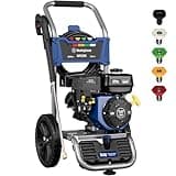 Westinghouse WPX3200 Gas Pressure Washer, 3200 PSI and 2.5 GPM, Onboard Soap Tank, Spray Gun and Wand, 5 Nozzle Set, for Cars/Fences/Driveways/Homes/Patios/Furniture