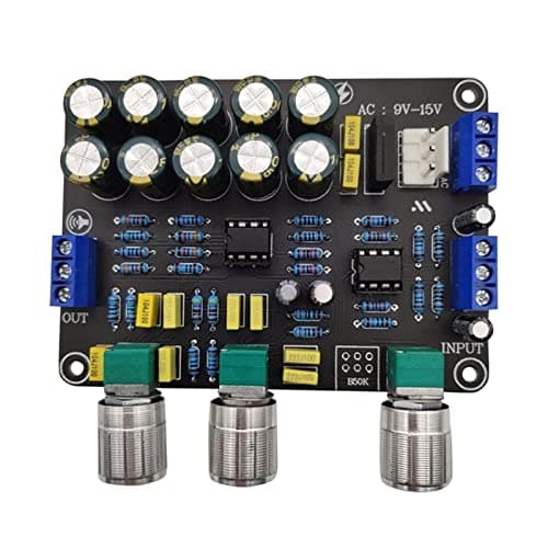 TEOYETTSF Replaceable Tone Preamp Board Audio Treble Bass Adjustment Equalizer Preamplifier Control