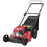 PowerSmart 21-Inch Gas Push Lawn Mower with OHV Engine, 3-in-1 (Bag/Mulch/Rear Discharge),6 Cutting Heights, Durable Steel Deck, Rear-Wheel Drive