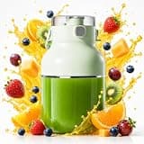 Multi-Purpose Large Capacity Juicing Bottle, Portable Blender Wireless Juicer Cup Electric for Shakes and Smoothies Cordless, Juicer Cup with Stainless Steel Blades for Travel & Home (Green)