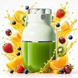 Multi-Purpose Large Capacity Juicing Bottle, Portable Blender Wireless Juicer Cup Electric for Shakes and Smoothies Cordless, Juicer Cup with Stainless Steel Blades for Travel & Home (Green)