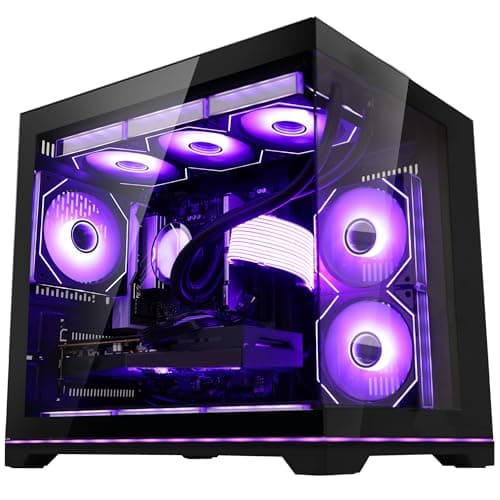 Ocean Park Black Gaming PC Gamer Desktop, AMD Ryzen 7 9800X3D 8-Core 4.7GHz, RX 9070 16GB, 16GB DDR5 6000MHz RAM, 1TB PCIe +2TB SATA SSD, 850W PSU, 360mm ARGB AIO, WiFi, Bluetooth & Windows 11 Ready